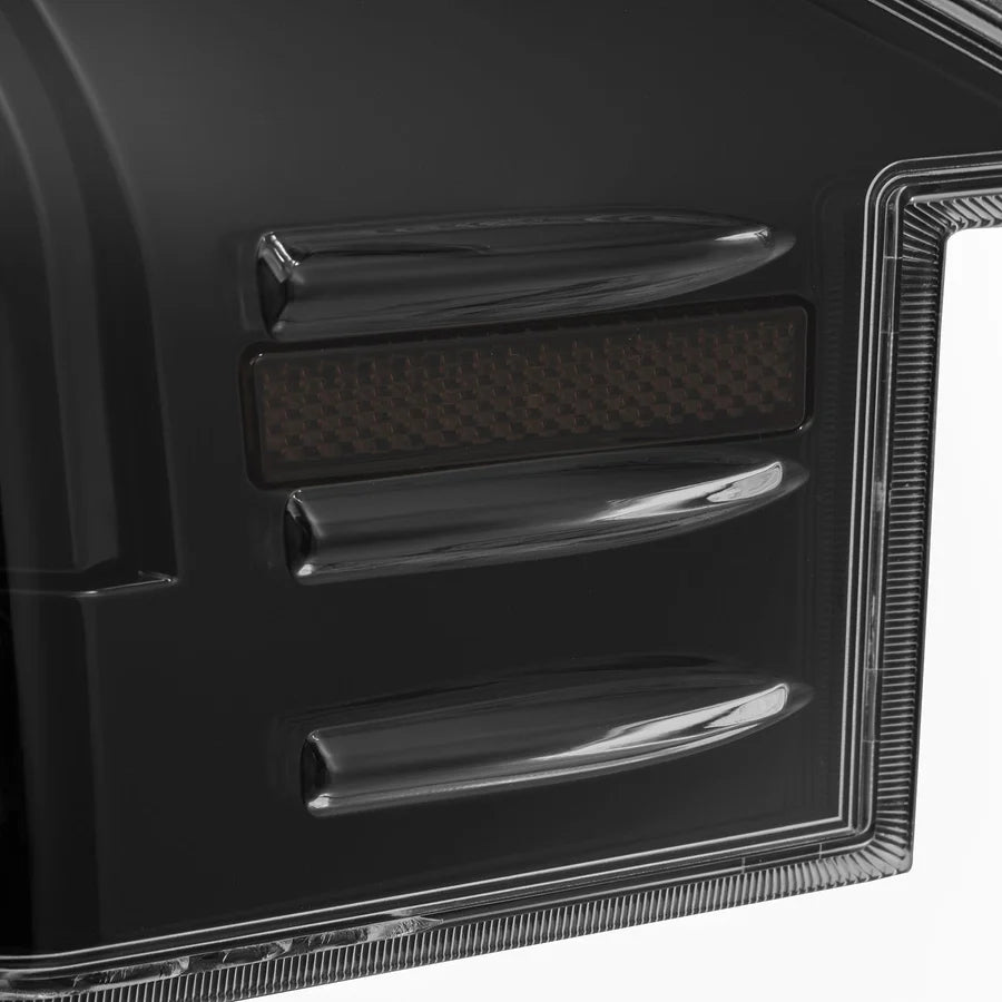 Alpharex - LUXX-Series LED Tail Lights with Black Trunk Center Piece (Alpha-Black) - Tesla Model S