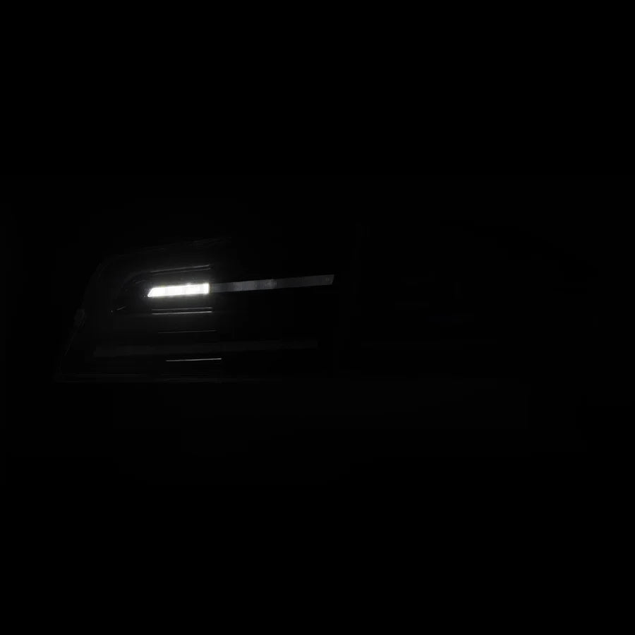 Alpharex - LUXX-Series LED Tail Lights with Black Trunk Center Piece (Black Smoke) - Tesla Model S