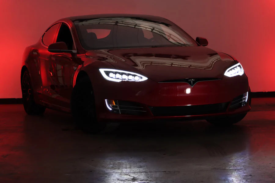 Alpharex - NOVA-Series LED Projector Headlights  Alpha Black - Tesla Model S