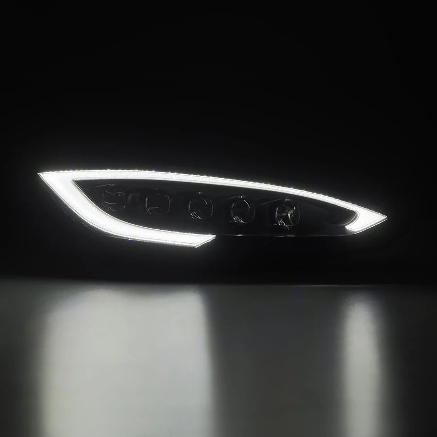 Alpharex - NOVA-Series LED Projector Headlights Black - Tesla Model S