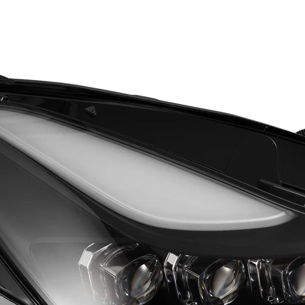 EAGLE EYES R8 Style LED Projector Headlights – 2007-2012 Hyundai Santa Fe SE GLS – Black Housing, DOT