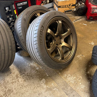 Titan 7 - 20" T-D6E Forged 6 Spoke Wheel/Tire Set - Tesla (5x114) (USED)