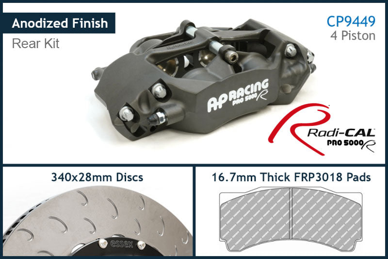 AP Racing - Radi-CAL CP9449/340mm Competition Rear Brake Kit - BMW E82 1M