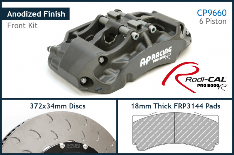 AP Racing -  Radi-CAL CP9660/372mm Competition Front Brake Kit - BMW E9X M3
