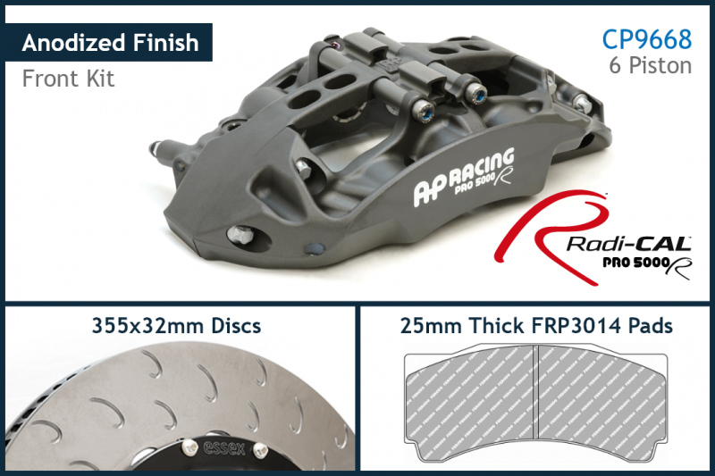 AP Racing -  Radi-CAL CP9668/355mm Competition Front Brake Kit - BMW E46 M3