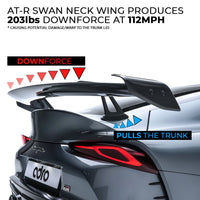 ADRO - Premium Prepreg AT-R2 Carbon Fiber Swan Neck Wing - Toyota GR Supra