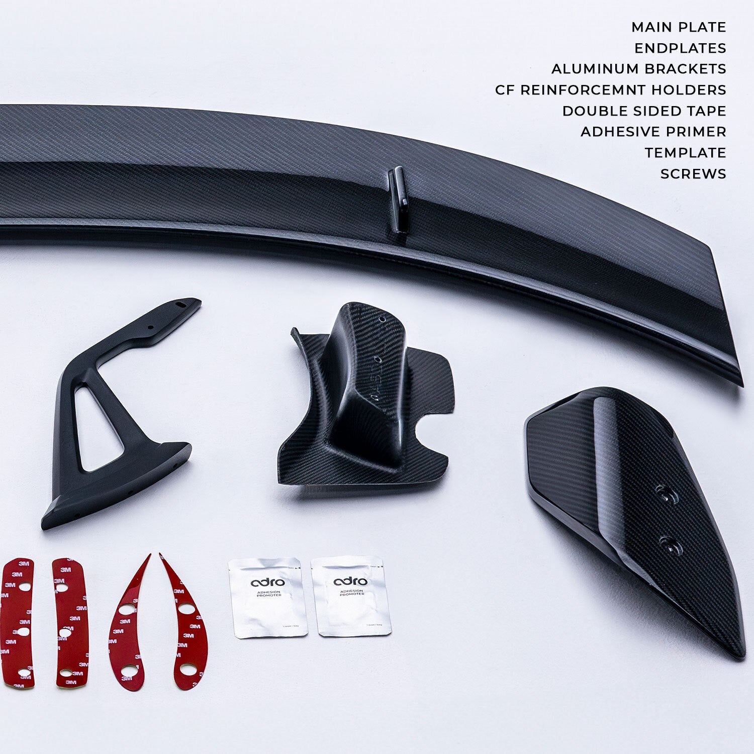 ADRO - Premium Prepreg AT-R2 Carbon Fiber Swan Neck Wing - Toyota GR Supra