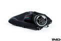 IND F8X M3 / M4 Matte Carbon + Alcantara Shift Boot Set - Straight Stitch