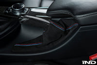 iND f8x m3 m4 matte carbon fiber parking brake handle - iND Distribution