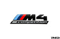 iND f82 m4 competition gloss black trunk emblem - iND Distribution