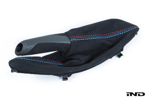 iND f8x m3 m4 matte carbon fiber parking brake handle - iND Distribution