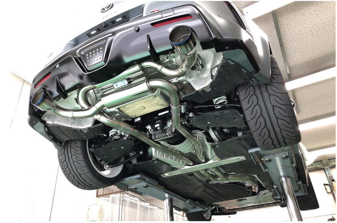 HKS - Dual Hi-Power Titanium Tip Catback Exhaust - Toyota A90 Supra