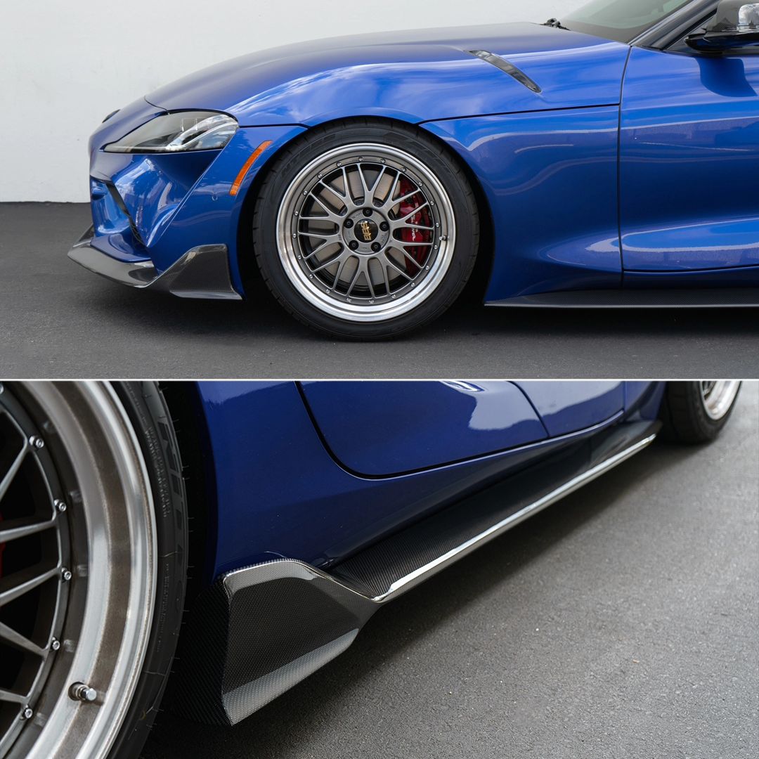 ADRO - Premium Carbon Fiber Side Skirts - Toyota GR Supra