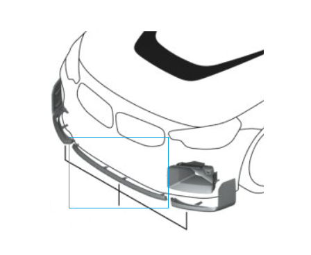 Genuine BMW - M Performance Carbon Fiber Front Splitter & Left/Right Winglets - BMW G87 M2