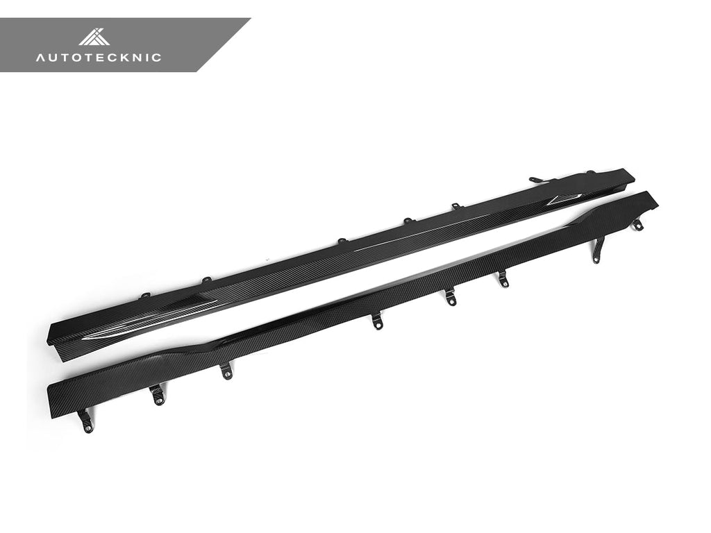 AutoTecknic Dry Carbon Fiber Side Skirt Extension Set - G87 M2