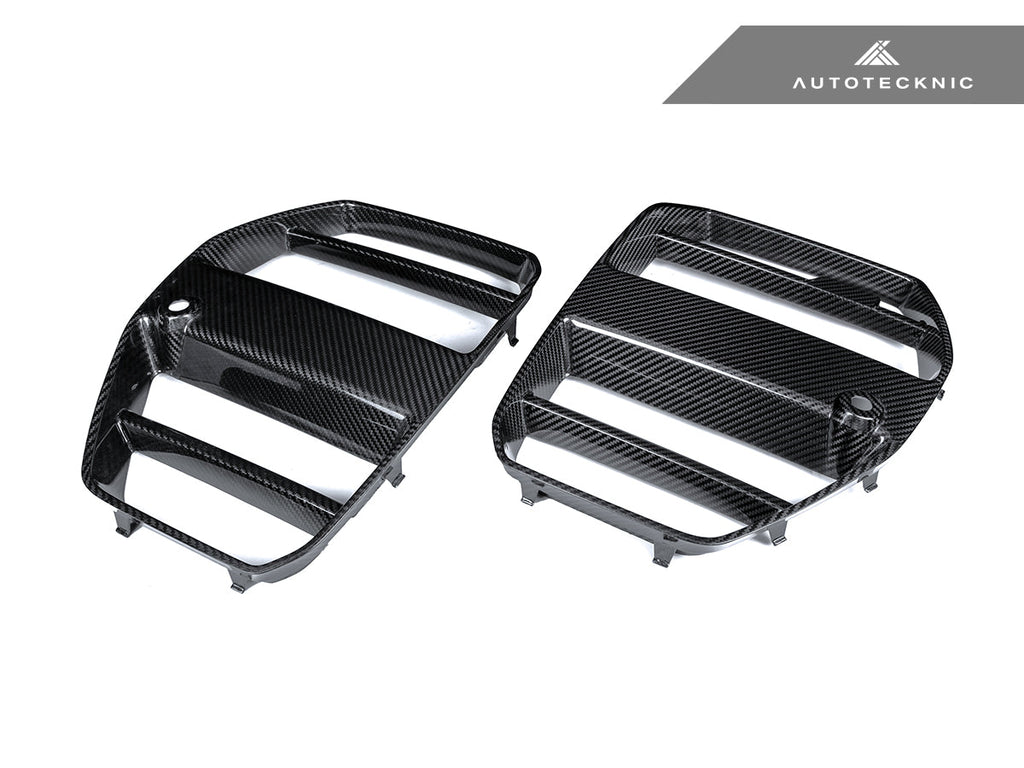 AutoTecknic Dry Carbon Podium V1 Front Grille Set - G80 M3 | G82/ G83 M4