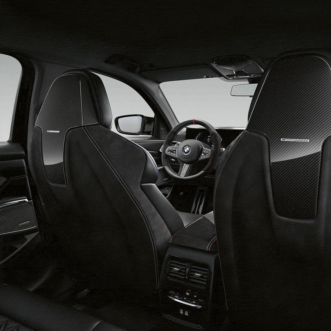 Genuine BMW - M Performance Seat Back in High-Gloss Carbon Fiber/Alcantara - BMW G8X M2/M3/M4