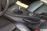 IND E9X M3 Tri-Color Stitched Alcantara E-Brake Boot - LHD