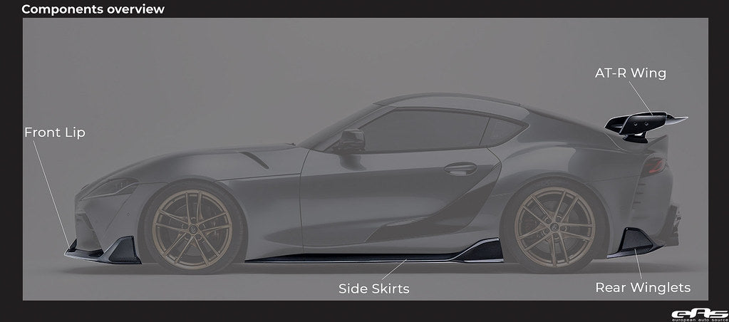 ADRO - Premium Carbon Fiber Rear Winglets - Toyota GR Supra