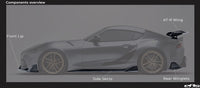 ADRO - Premium Prepreg AT-R2 Carbon Fiber Swan Neck Wing - Toyota GR Supra