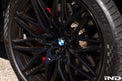 IND Gloss Black Floating Wheel Center Cap Set - 56mm