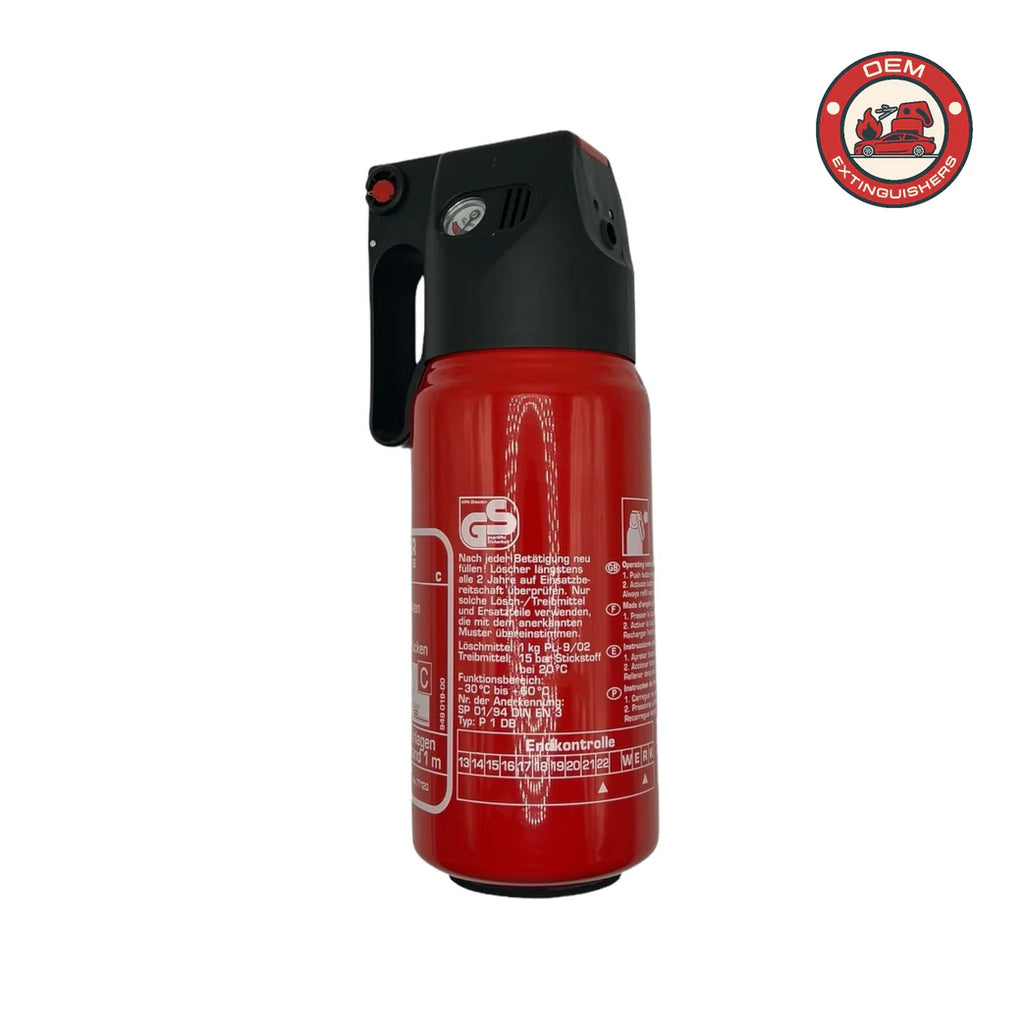 OEMExtinguishers - Bare BMW Branded Fire Extinguisher - 1Kg