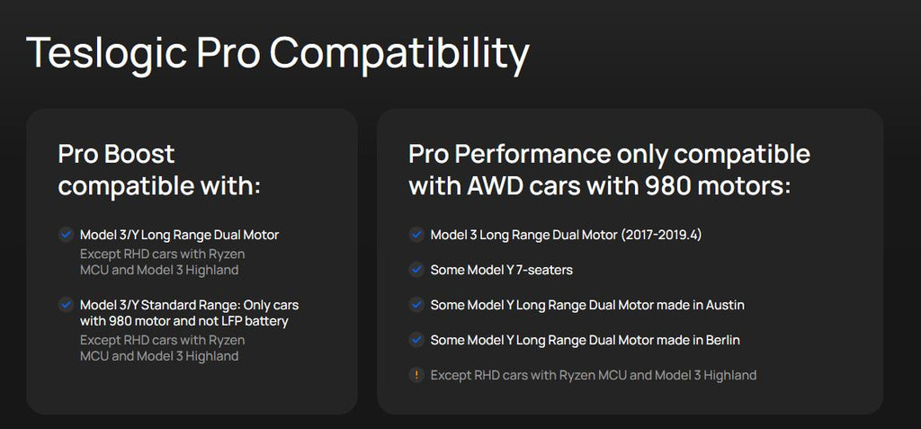 Teslogic - Pro Boost Kit (+60hp) - Tesla Model 3/Model Y