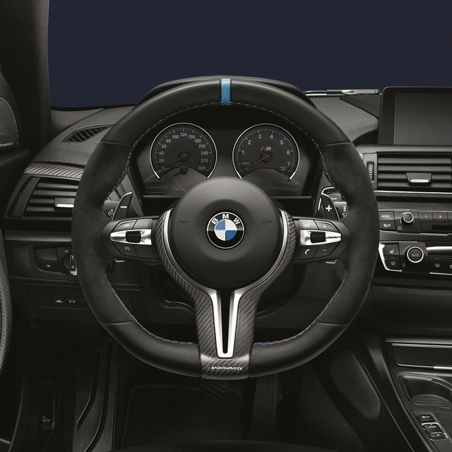 Genuine BMW - M Performance Carbon Fiber Steering Wheel Trim (Gloss)  - BMW F8X M2/M3/M4