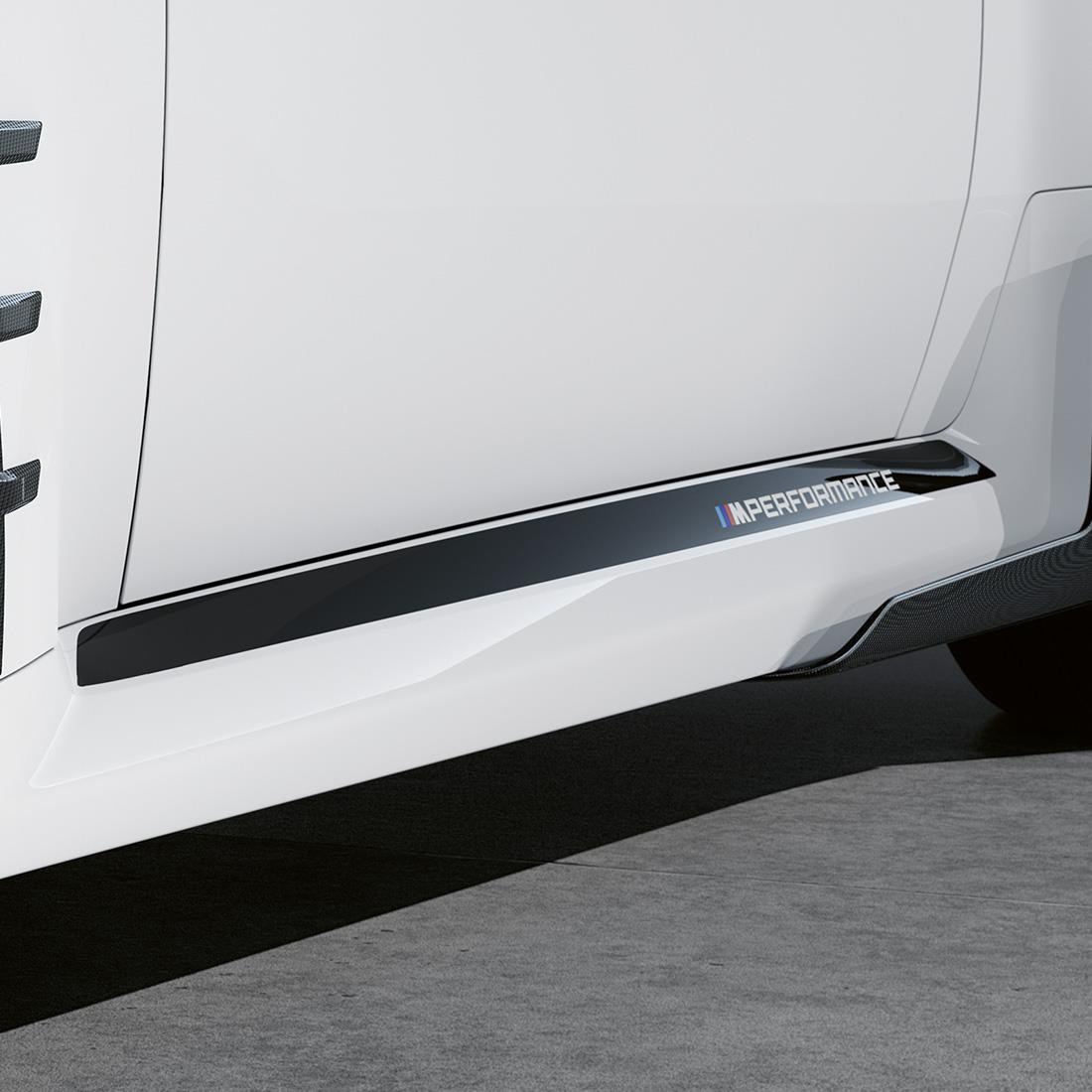 Genuine BMW - M Performance Side Skirt Decals in Frozen Black - BMW G87 M2