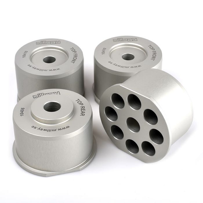 Millway Motorsport - Solid Aluminum Rear Subframe Bushings - BMW E46 M