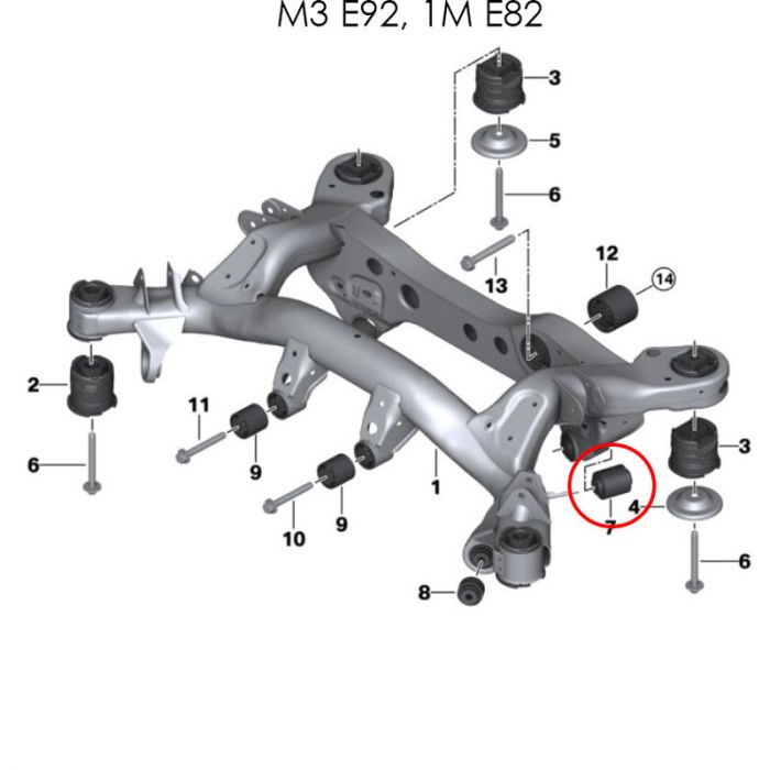 Millway Motorsport - Rear Lower Uniball Bushings - BMW F8X M2C/M3/M4