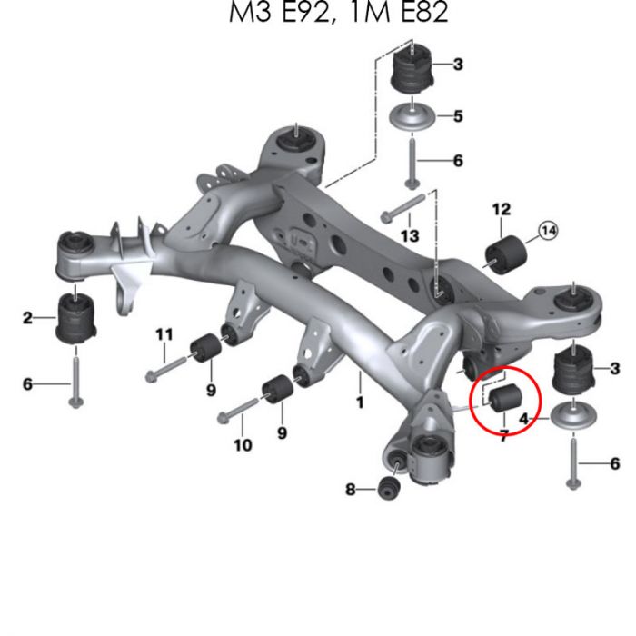 Millway Motorsport - Rear Lower Uniball Bushings - BMW E9X M3