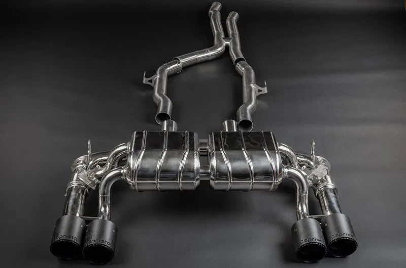 BMW M2 Competition/CS (F87) - Valved Exhaust with Mid-Silencer/OPF Delete, Wicrom Tips (OE Actuators) image 0