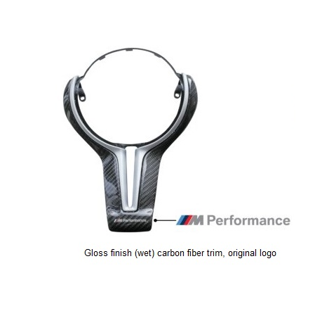 Genuine BMW - M Performance Carbon Fiber Steering Wheel Trim (Gloss)  - BMW F8X M2/M3/M4