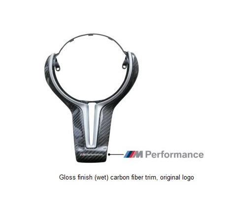 Genuine BMW - M Performance Carbon Fiber Steering Wheel Trim (Matte)  - BMW F8X M2/M3/M4
