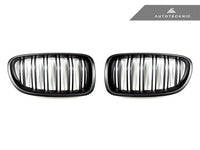 AutoTecknic Stealth Black Dual-Slats Front Grille Set - F10 5-Series | M5