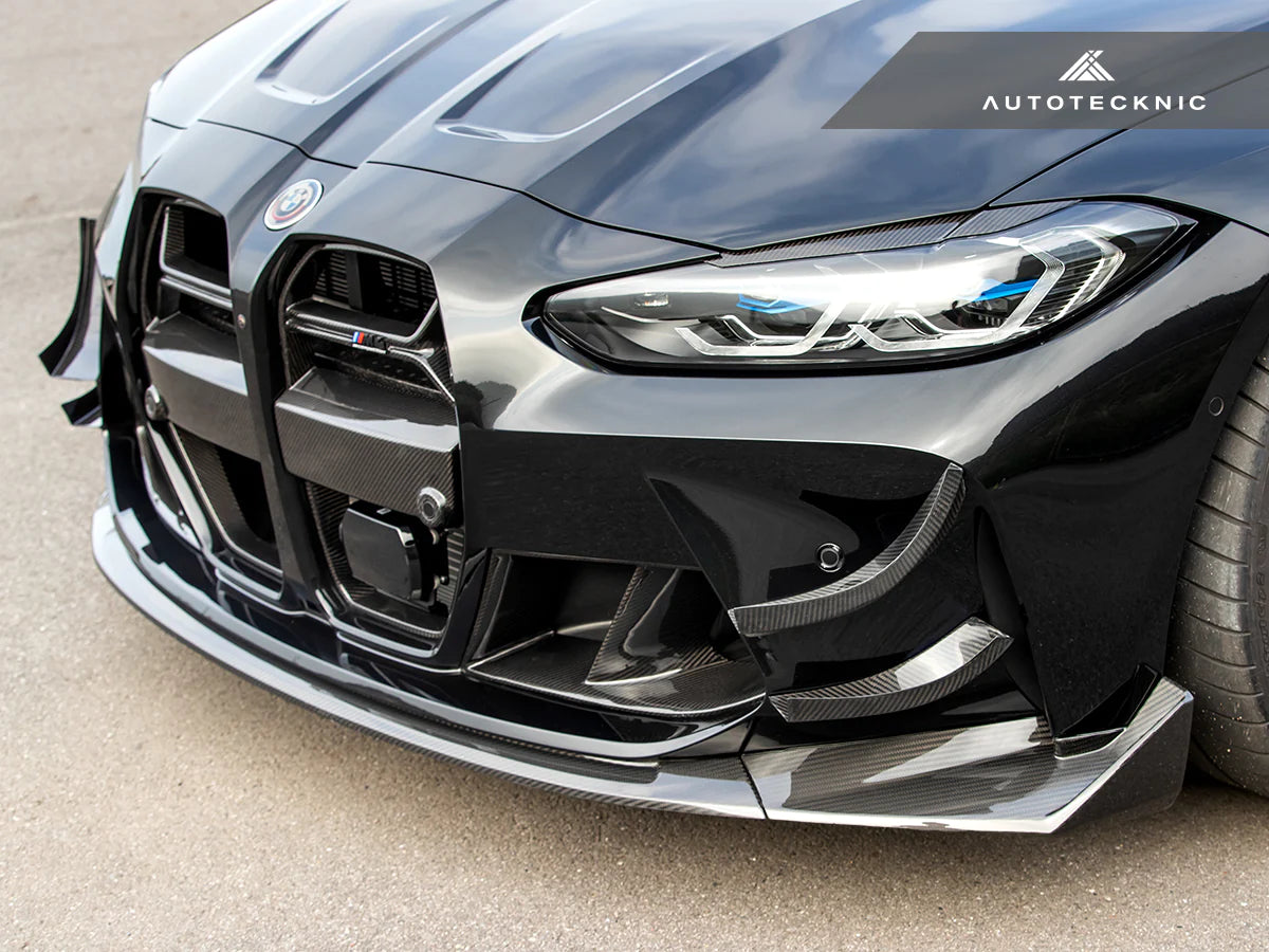 Autotecknic - GT4 Dry Carbon Bumper Canard Set - BMW G8X M3/M4