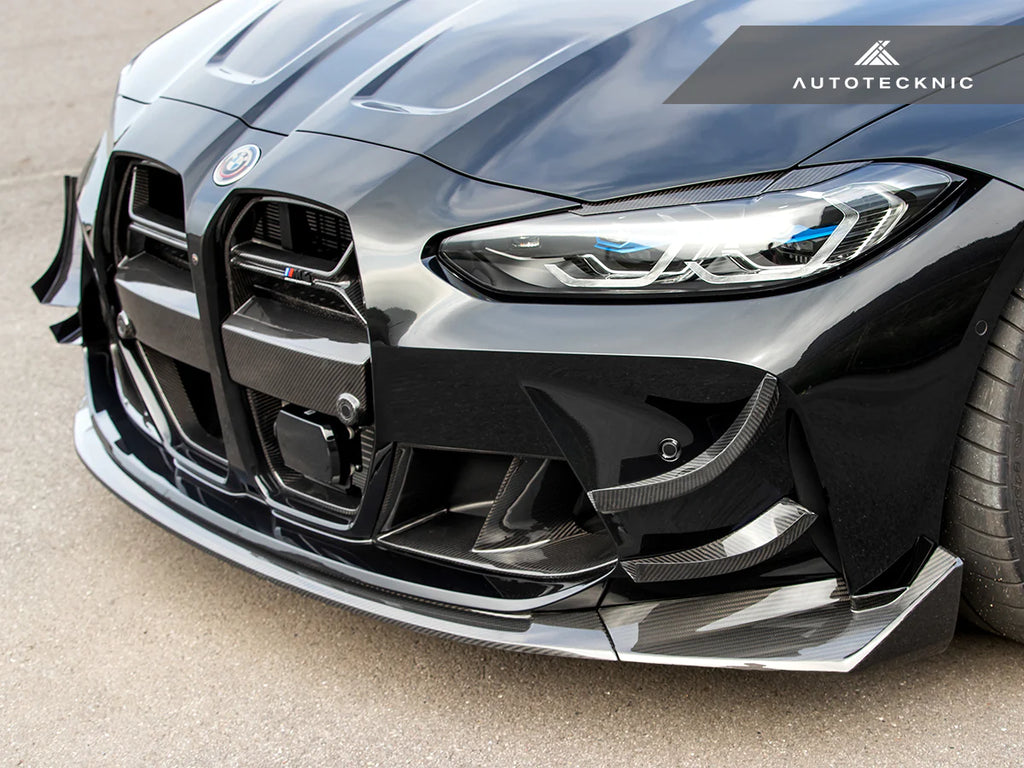 Autotecknic - GT4 Dry Carbon Bumper Canard Set - BMW G8X M3/M4