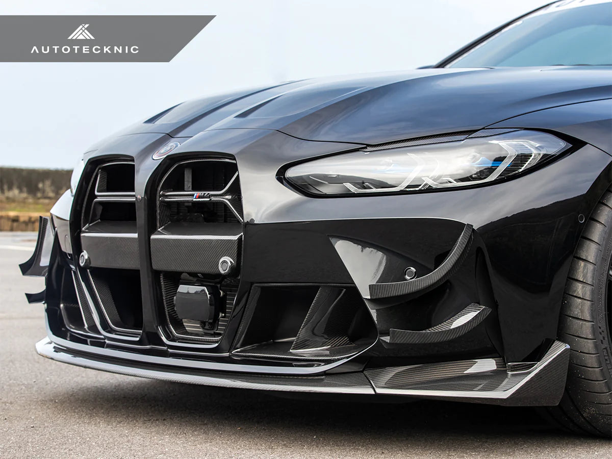 Autotecknic - GT4 Dry Carbon Bumper Canard Set - BMW G8X M3/M4