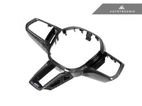 AutoTecknic - Carbon Alcantara Steering Wheel Trim - G90 M5