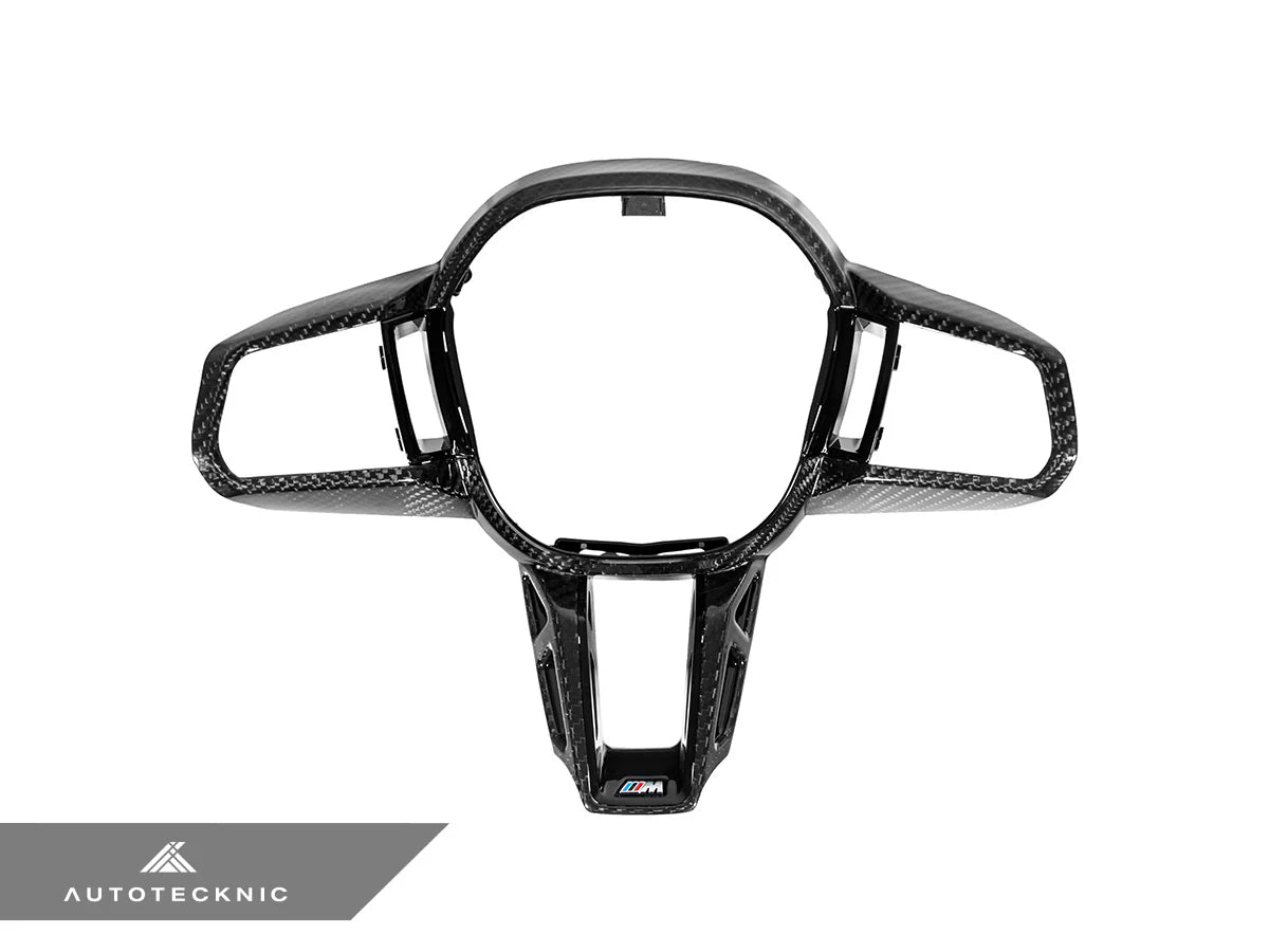 AutoTecknic - Carbon Alcantara Steering Wheel Trim - G90 M5