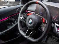 AutoTecknic - Carbon Alcantara Steering Wheel Trim - G90 M5