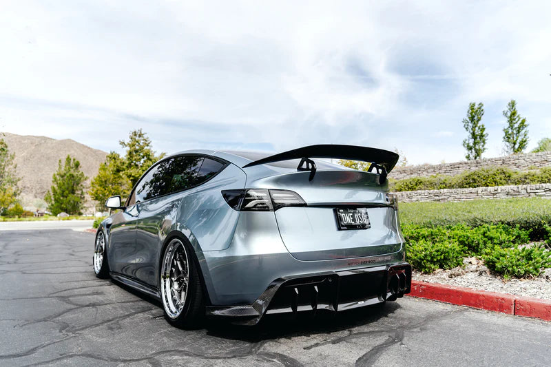 ADRO - Premium Prepreg AT-S Carbon Fiber Swan Neck Wing - Tesla Model Y