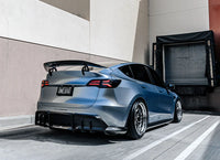 ADRO - Premium Prepreg AT-S Carbon Fiber Swan Neck Wing - Tesla Model Y