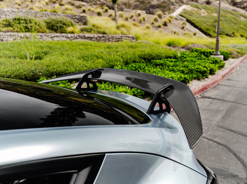 ADRO - Premium Prepreg AT-S Carbon Fiber Swan Neck Wing - Tesla Model Y