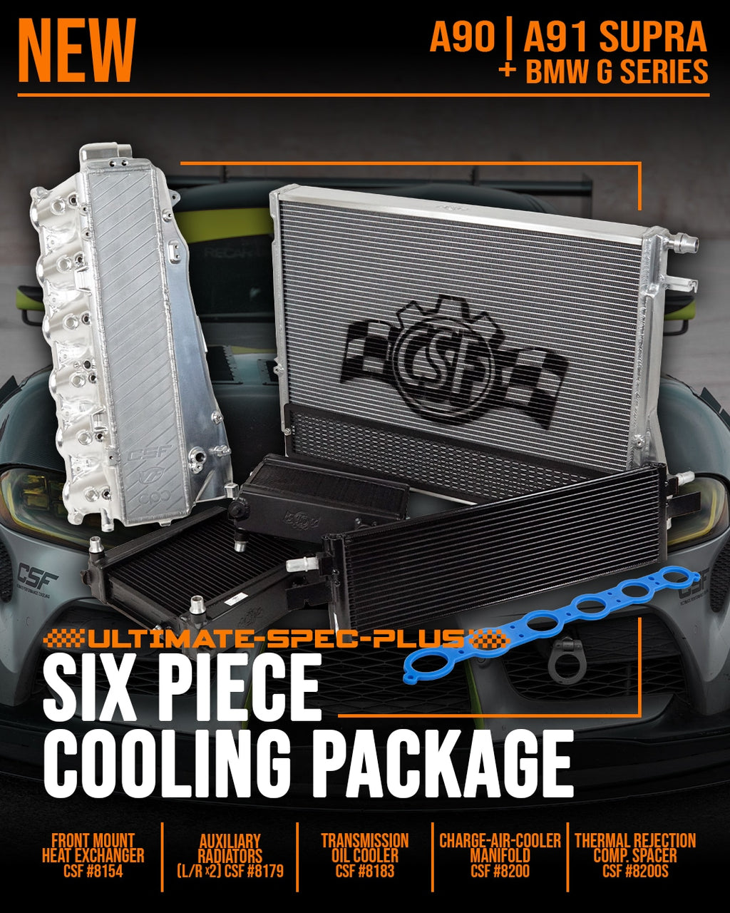 CSF - 6-Piece Ultimate-Spec Cooling Package - Toyota A90 Supra
