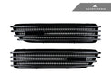AutoTecknic Replacement Glazing Black Fender Gills - E46 Coupe & Cabrio | M3