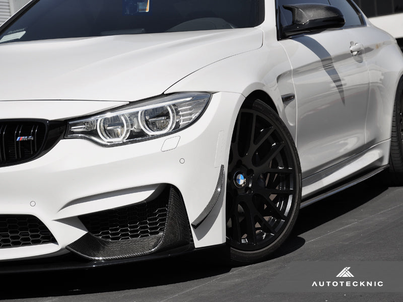 AutoTecknic Front Bumper Dry Carbon Canard Set - F80 M3 | F82/ F83 M4