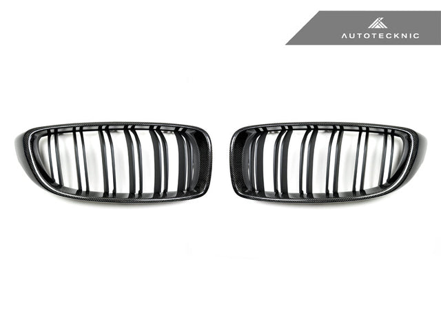 AutoTecknic Carbon Fiber Dual-Slats Front Grille Set - F32/ F36 4-Series | F80 M3 | F82 M4