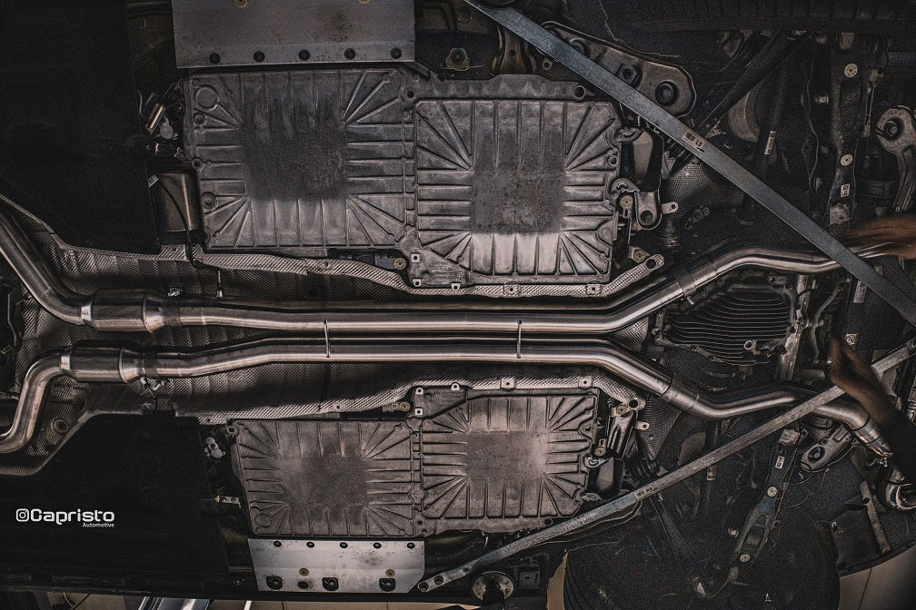 Capristo - Valved Full Exhaust w/ 200cpsi Sports Cats & Wicrom Tips - BMW G09 XM